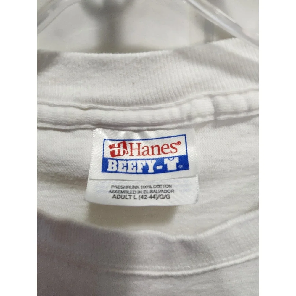 Vintage Hanes Beefy-T Korbel California Champagne Heck Racing Graphic Shirt L
